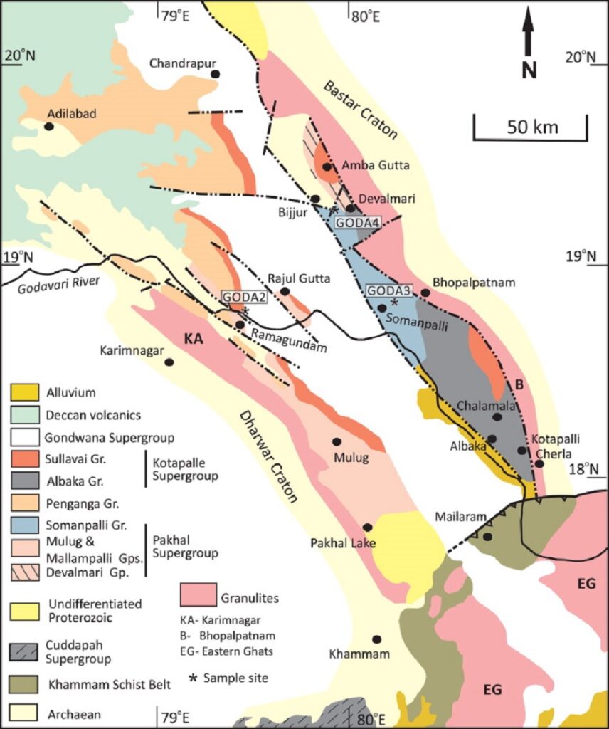 geological-map-of-the-Pranhita-Godavari-Valley