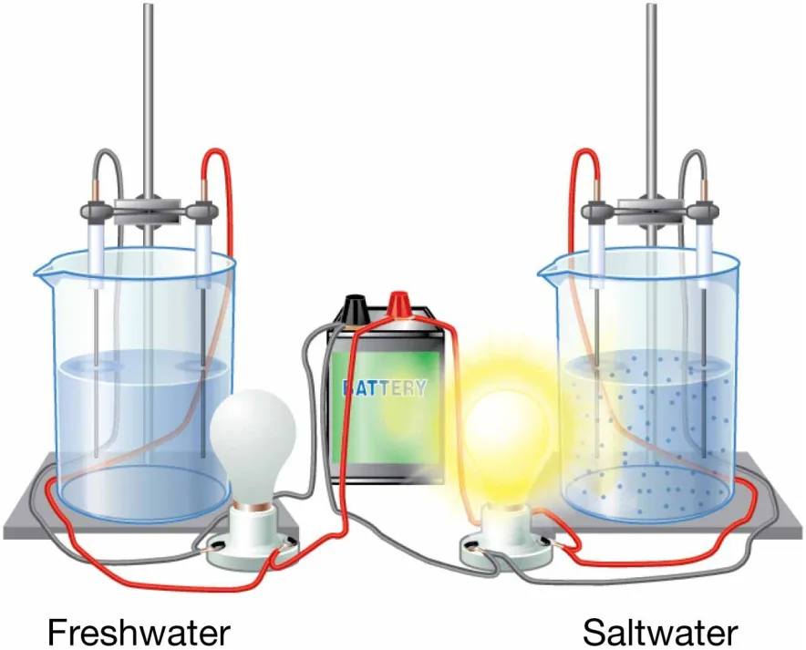 Chapter 5 Water and Seawater Salinity affects water conductivity.
