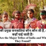 भारत की प्रमुख जनजातियां कौन-कौन सी हैं, और ये कहाँ पाई जाती हैं?