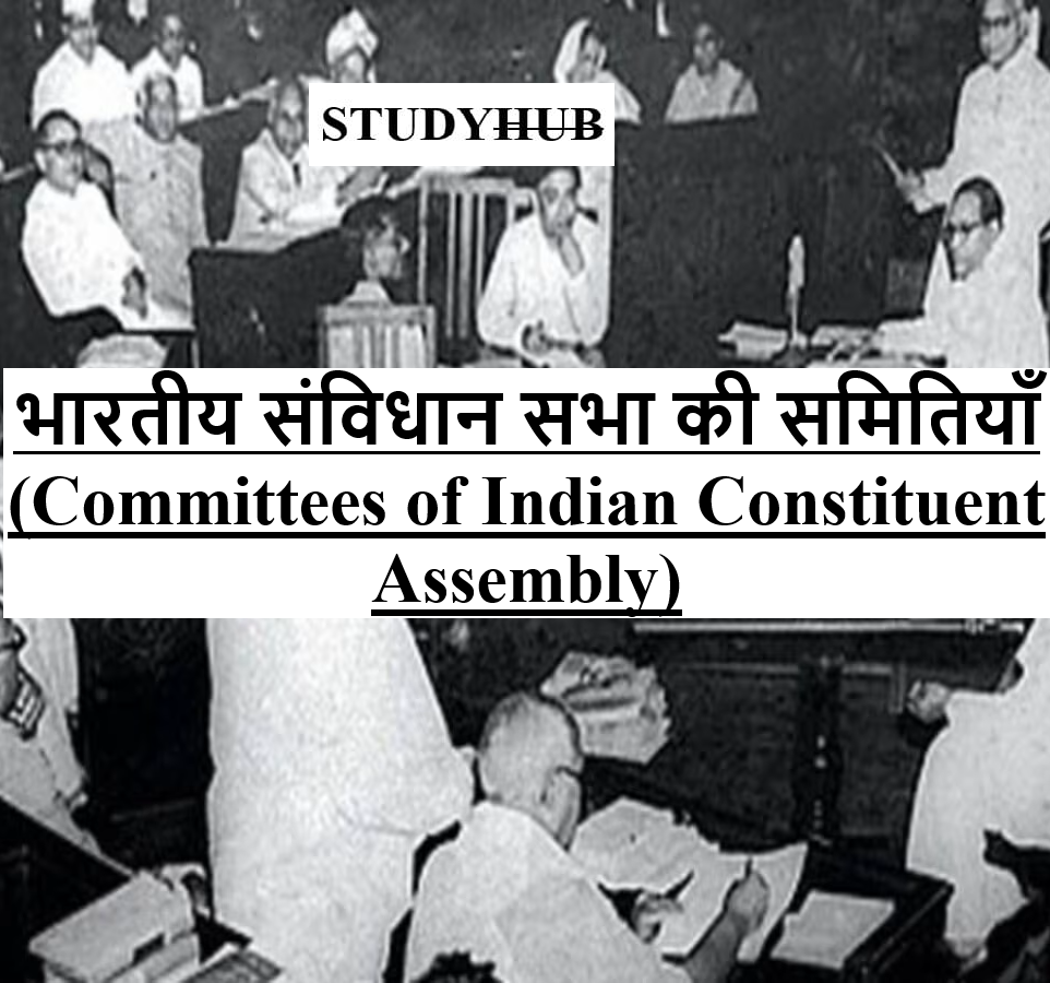 भारतीय संविधान सभा की समितियाँ (Committees of Indian Constituent Assembly) भारतीय संविधान सभा की समितियाँ (Committees of Indian Constituent Assembly)