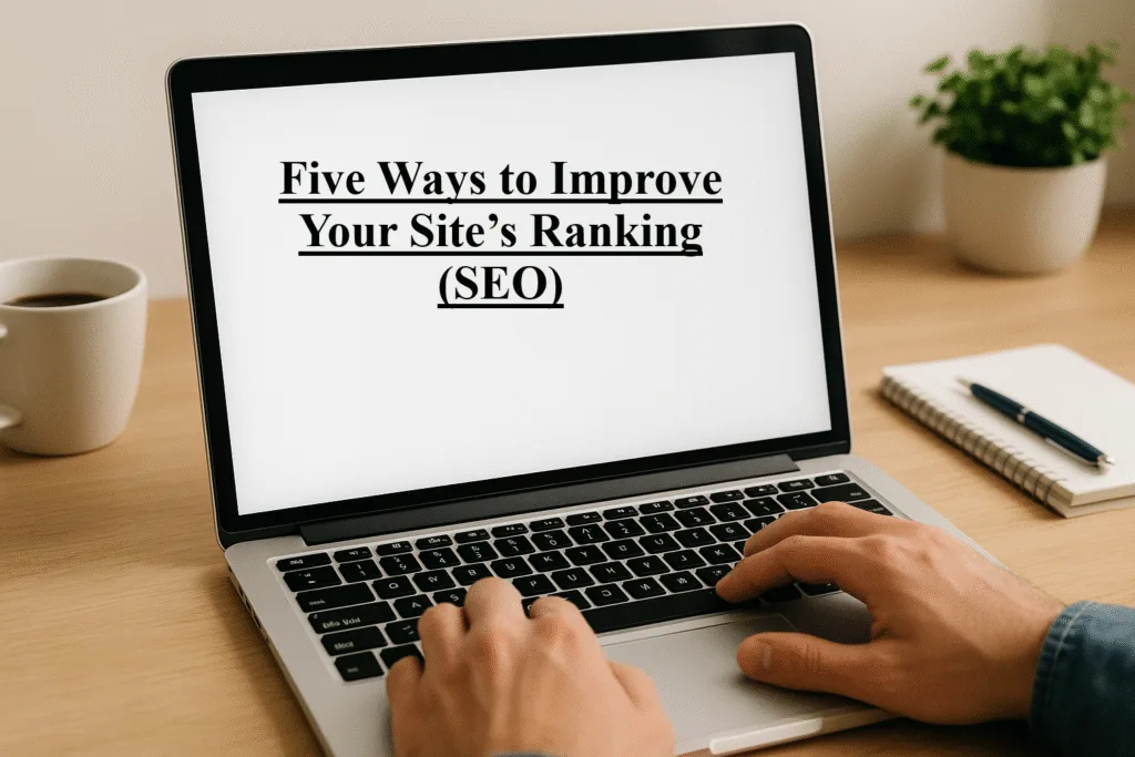 Five Ways to Improve Your Site’s Ranking (SEO) Five Ways to Improve Your Site’s Ranking (SEO)