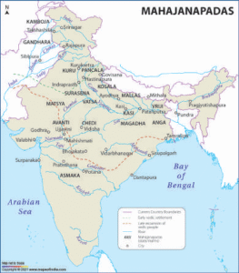 StudyHUB – Free Open Educational Resources Mahajanapadas, Rise of Mahajanapadas, 16 Mahajanapadas, Mahajanapadas list, Mahajanapadas names, Mahajanapadas capitals, Magadha empire, Rise of Magadha, Causes for Magadha's rise, Most powerful Mahajanapada, Ancient India Mahajanapadas, Haryanka dynasty, Bimbisara Magadha, Ajatashatru Magadha, Nanda dynasty, Mahapadma Nanda, Dhanananda, Maurya empire, Chandragupta Maurya, Shishunaga dynasty, Ancient Indian republics, Vajji confederacy, Lichchavis Vaishali, Anga Mahajanapada, Kashi Mahajanapada, Kosala Mahajanapada, Avanti Mahajanapada, Gandhara Mahajanapada, Kuru Mahajanapada, Panchala Mahajanapada, Matsya Mahajanapada, Vatsa Mahajanapada, Chedi Mahajanapada, Malla Mahajanapada, Surasena Mahajanapada, Assaka Mahajanapada, Kamboja Mahajanapada, Pataliputra ancient city, Rajagriha ancient city, Iron age India, Ganga valley civilization, Ancient India 6th century BC, Alexander's invasion India, Porus Alexander, Battle of Hydaspes, Persian invasion India Darius, Kharosthi script, Gandhara art, Taxila ancient university, Ancient Indian political history, UPSC ancient history Mahajanapadas, Mahajanapadas class 6, Early historic period India, Agrarian economy ancient India, Ancient Indian trade routes, Tamralipti port history, Socio-economic conditions Mahajanapadas, Military strength of Magadha, Fall of ancient Indian republics, Non-Kshatriya dynasties India, Ekarat title, Sarva Kashtriyantaka, Mahashilakantaka, Rathamusala, Magadha geography, Ancient Indian kingdoms list, History of Bihar ancient, Early Magadhan rulers, North Indian history ancient, Pre-Mauryan period, Second urbanisation India, Buddhist period kingdoms, Jainism Mahajanapadas period, Sources of Mahajanapada history, Mahajanapadas and their rulers, Magadha imperial expansion, Ancient Indian coinage Mahajanapadas, Sixteen great kingdoms India, Early Indian states formation, Bimbisara's conquests, Ajatashatru's wars, Udayin Pataliputra.Mahajanapadas, ancient India, 6th to 4th centuries BCE, transformative epoch, Vedic period, Janapadas, state formation, societal restructuring, Second Urbanisation, urban centers, iron technology, revolutionized agriculture, coinage, economic exchange, Buddhism, Jainism, agricultural surplus, specialized labor, complex economic networks, Vedic orthodoxies, ancient textual sources, Anguttara Nikaya, Bhagavati Sutra, political entities, systemic transformation, Mauryan Empire, great realm, political organization, Indo-Gangetic plains, iron production centers, Mahajanapada period characteristics, administrative capitals, punch-marked coins, Karshapana, Dharmasutras, Kshatriya varna, systems of governance, monarchies, republics, Ganas, Sanghas, Vajji confederacy, Licchavis of Vaishali, Mallas of Kusinara, Sakya Gana, Kuru Mahajanapada, Panchala Mahajanapada, centralized imperial power, sixteen Mahajanapadas list, Anga, Champa capital, Magadha, Rajagriha, Pataliputra, Kasi, Varanasi, Kosala, Sravasti, Ayodhya, Malla, Kusinara, Chedi, Shuktimati, Vatsa, Kausambi, Matsya, Viratnagar, Surasena, Mathura, Assaka, Godavari River, Avanti, Ujjayini, Gandhara, Taxila, Kamboja, Rise of Magadha, Struggle for Supremacy, Magadha's geographical advantages, Magadha's economic prosperity, Magadha's military strength, war elephants, Bimbisara, Ajatashatru, Mahapadma Nanda, Haryanka Dynasty, Shishunaga Dynasty, Nanda Dynasty, Mahajanapada economy, Mahajanapada social structure