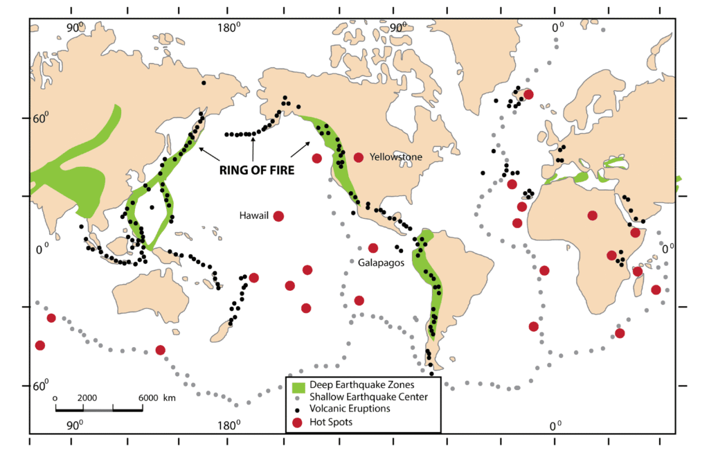 The Theory of Plate Tectonics DISTRIBUTION OF EARTHQUAKE & VOLCANOES.