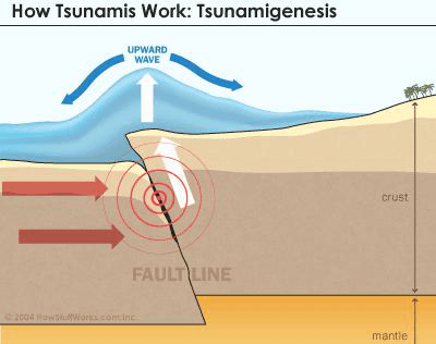 What is a tsunami caused by? Generation of Tsunami