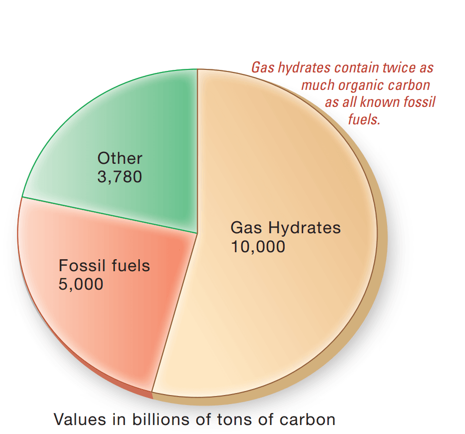 What resources are derived from marine sediments? Organic carbon in Earth reservoirs.