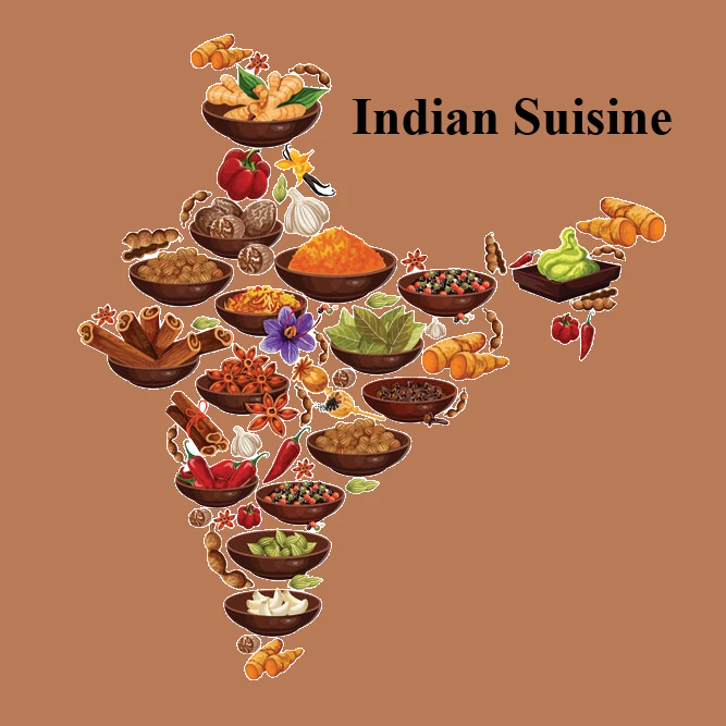 Cuisine of India: 10 Must-Try Regional Dishes Map of India overlaid with famous regional dishes