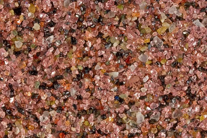 7 Sedimentary Minerals and Sedimentary Rocks Sand at Pfeiffer Beach, California. Grains are about 1 mm across.