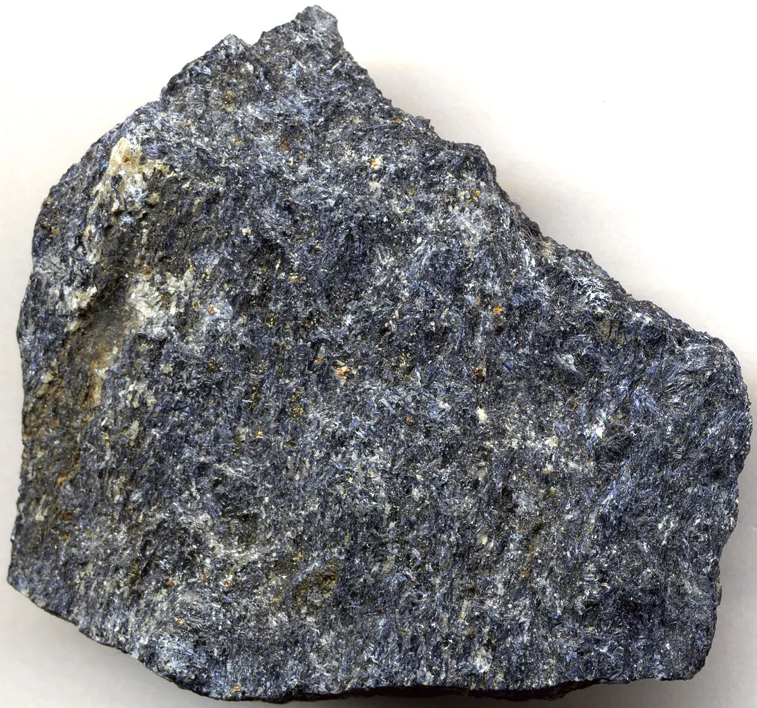 8 Metamorphic Minerals and Metamorphic Rocks Blueschist from Marin County, California. 4.7 cm across.