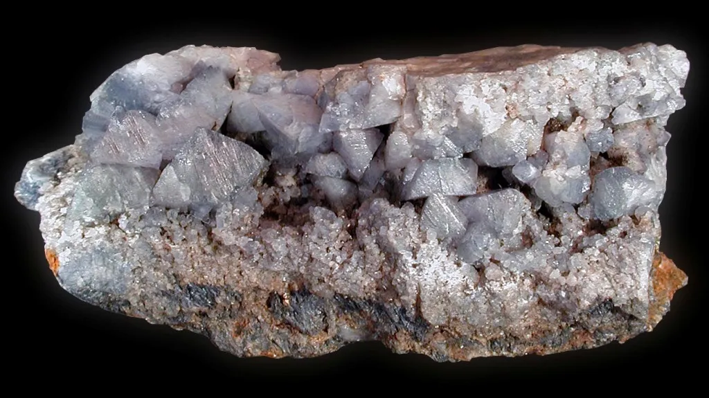 8 Metamorphic Minerals and Metamorphic Rocks Lawsonite crystals from Marin County, California. The specimen is 5.5 cm across