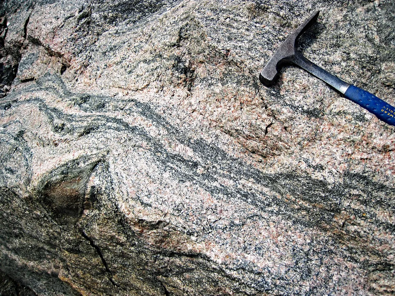8 Metamorphic Minerals and Metamorphic Rocks Outcrop of gneiss near Sudbury, Ontario