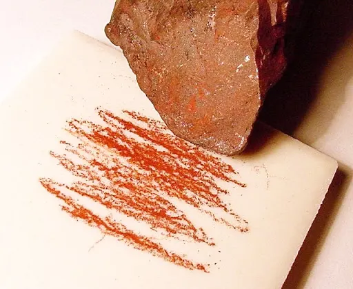 3 Mineral Properties Red hematite streak