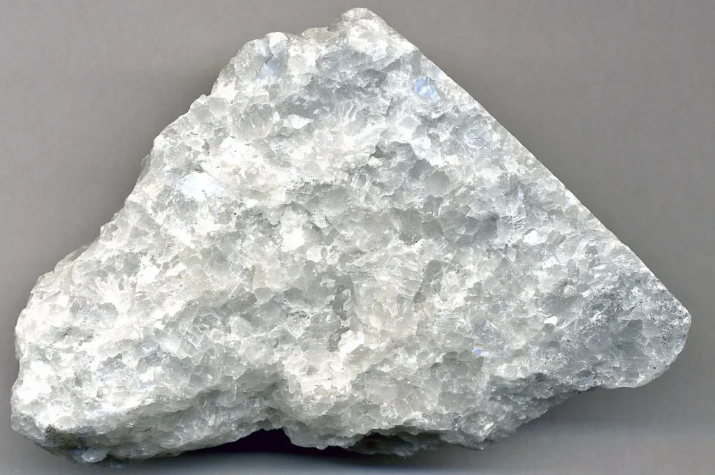 8 Metamorphic Minerals and Metamorphic Rocks Marble from near Tate, Georgia, 7.6 cm across