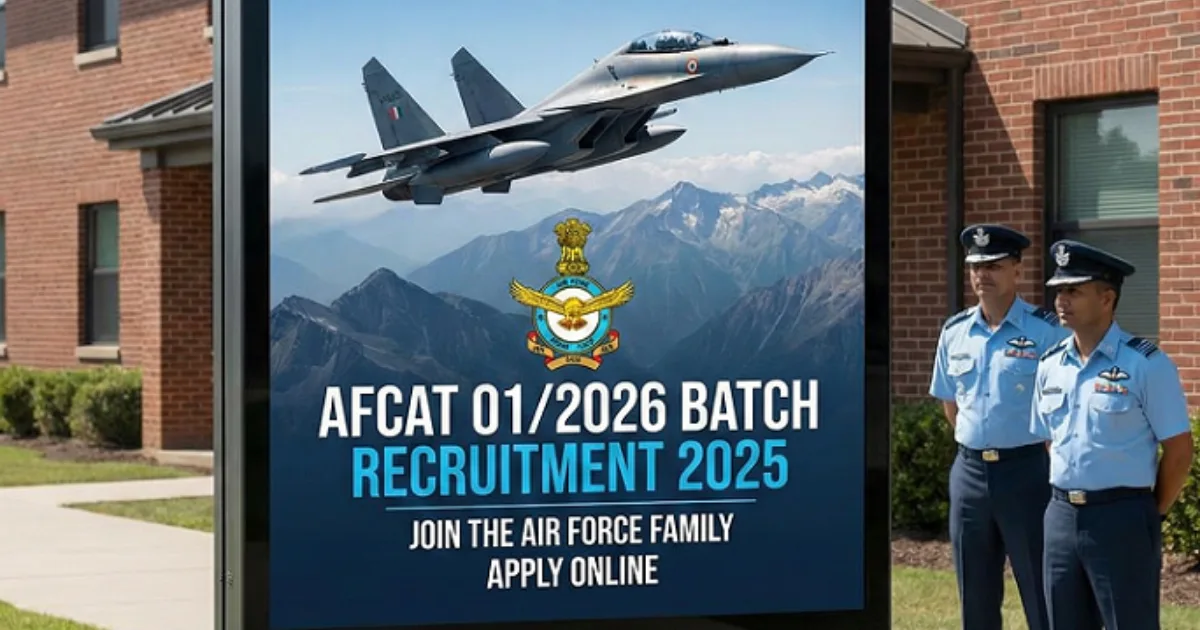 AFCAT 01/2026 Batch Recruitment