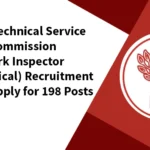 BTSC Work Inspector Mechanical Recruitment 2026