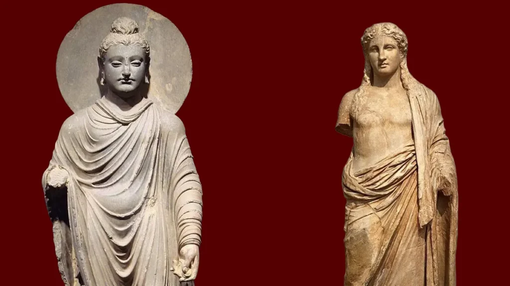 Post Mauryan Art and Architecture- UPSC Buddha in Greco-Roman style and a Roman Portraiture points out the similarities.