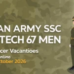 Indian Army SSC Technical 67th Men Recruitment 2026