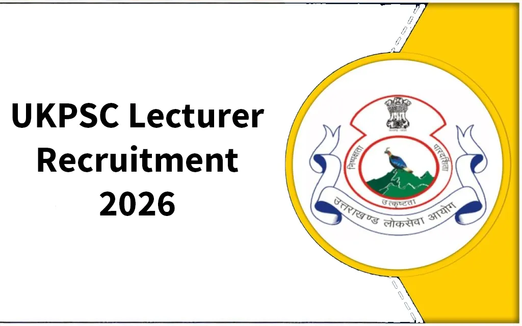UKPSC Lecturer Recruitment 2026
