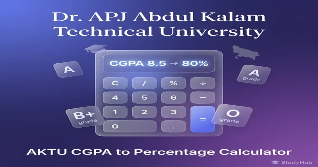 AKTU CGPA to Percentage Calculator 2026