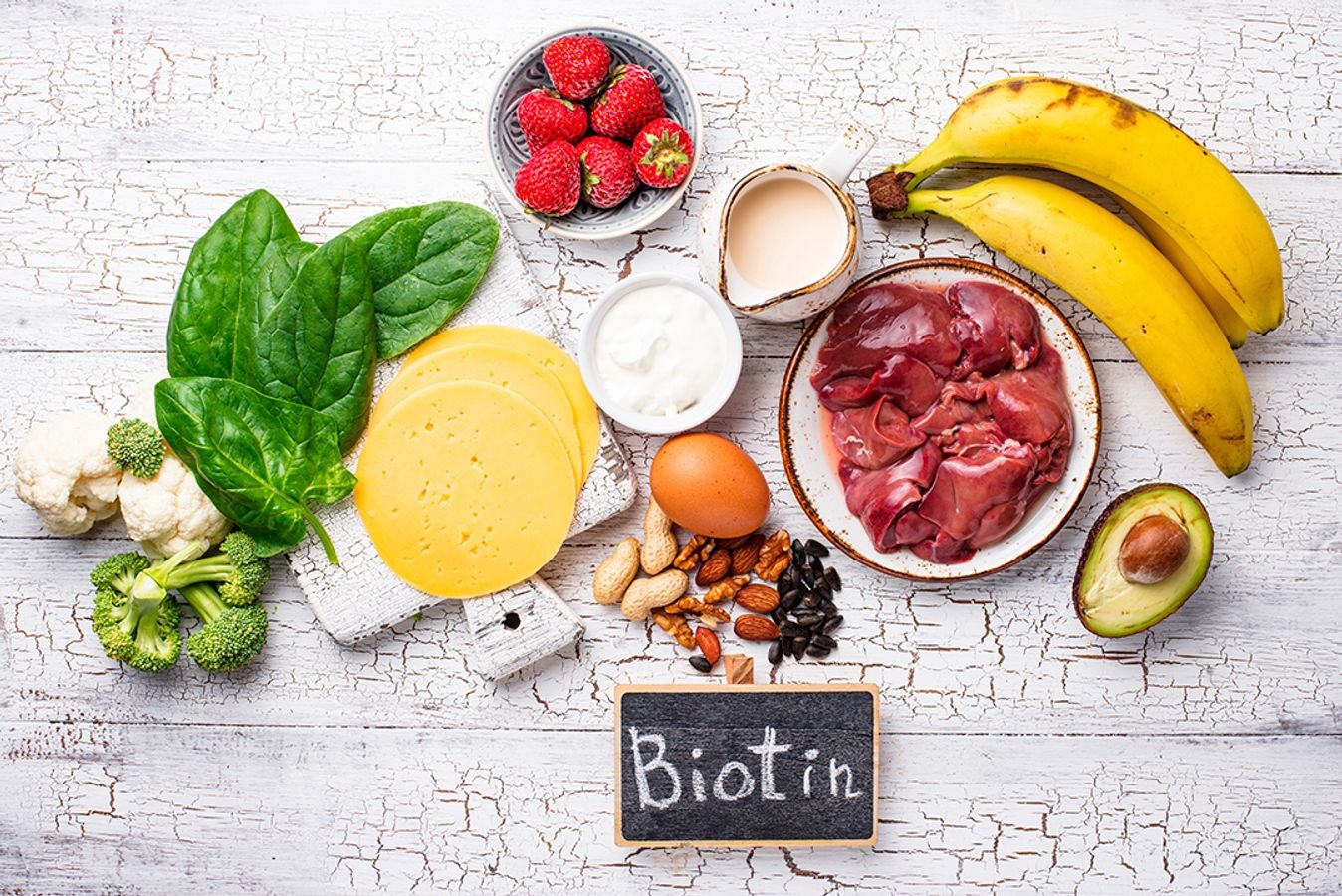 Beyond the bottle: Discover biotins natural power in everyday real foods.