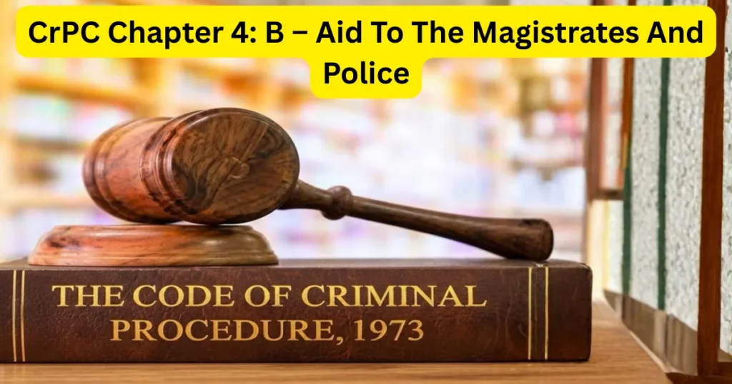 CrPC Chapter 4: B – Aid To The Magistrates And Police Complete