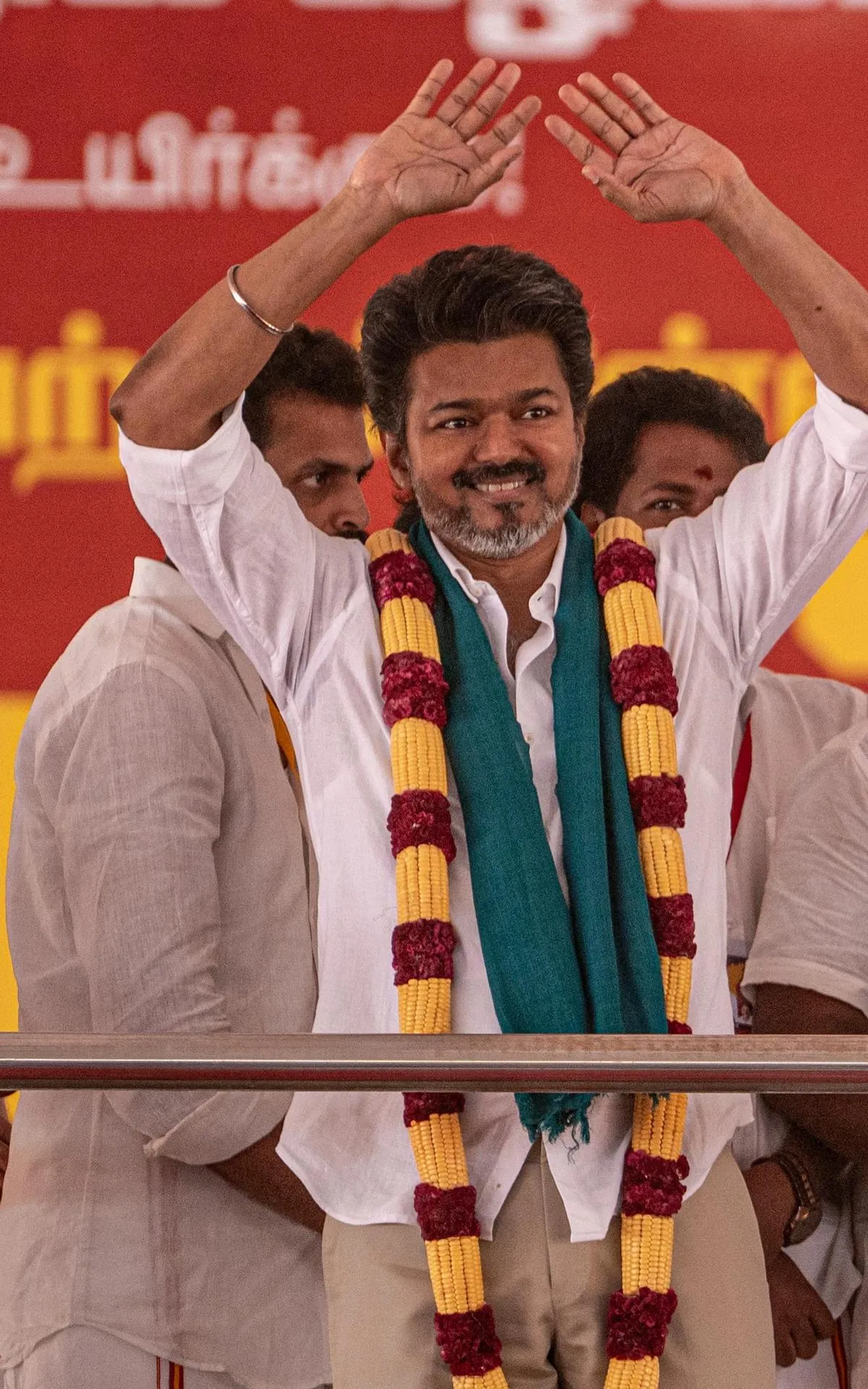 Vijay grills DMK over mega-project intent.