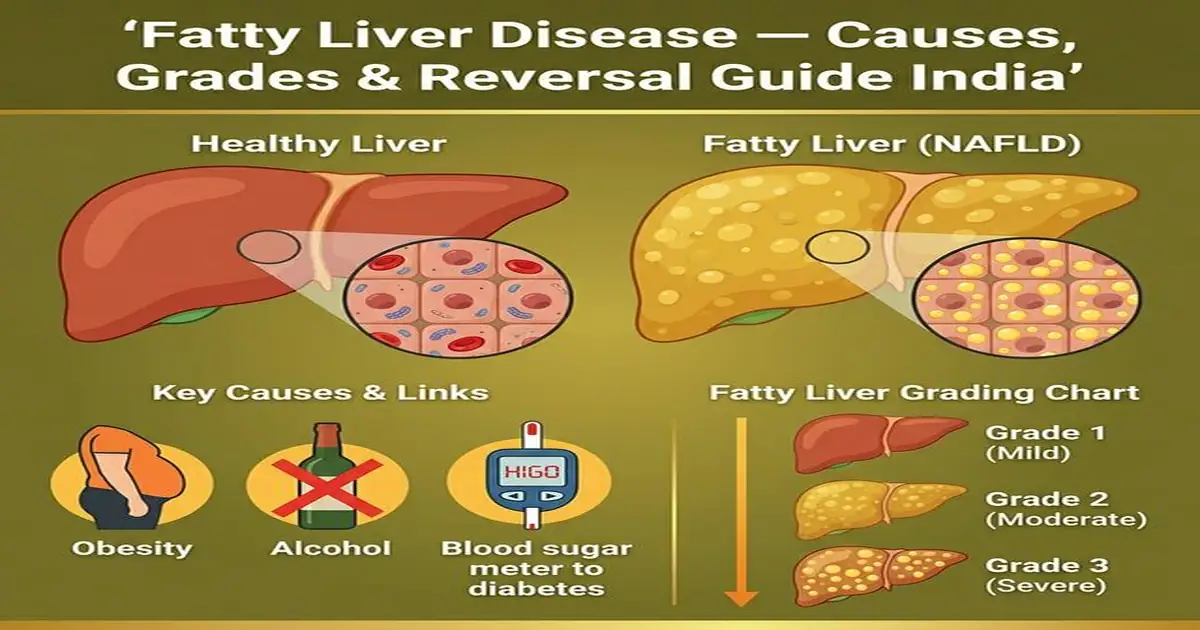 Fatty Liver Disease NAFLD — Causes, Grades, Symptoms and Reversal Guide India