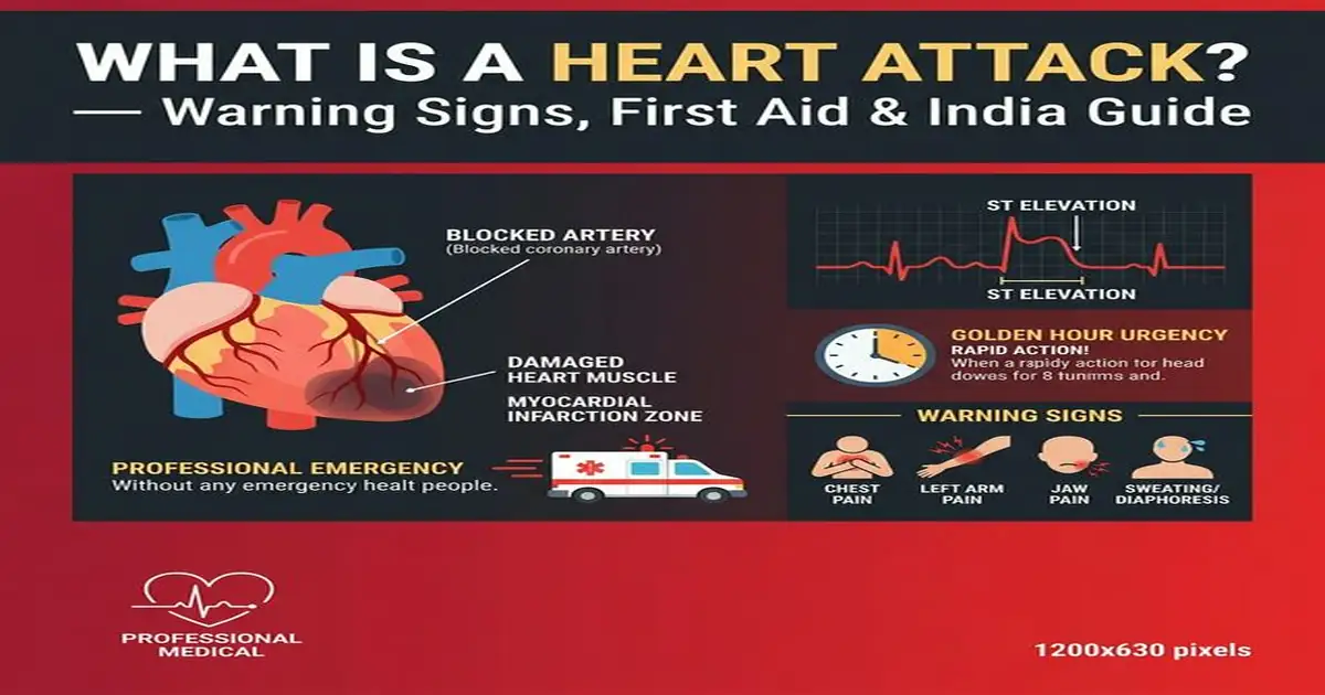 What is a Heart Attack — Warning Signs, First Aid and Golden Hour Guide India