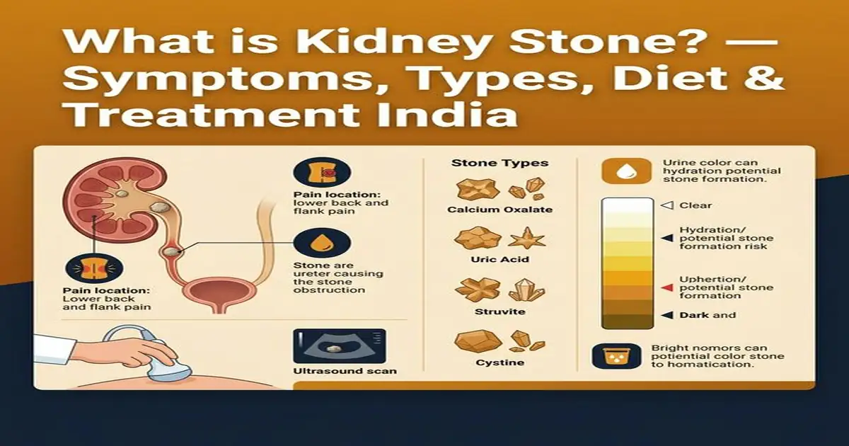 What is Kidney Stone — Types, Symptoms, Diet Prevention and Treatment India