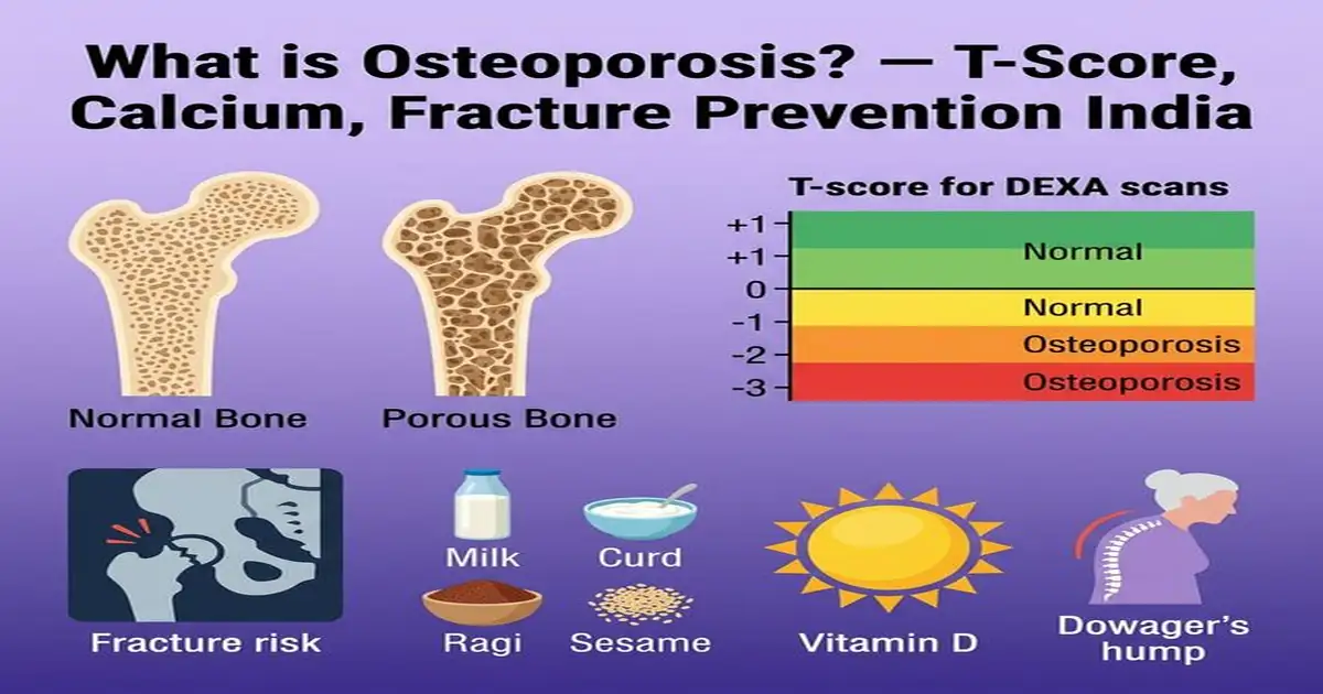 What is Osteoporosis — T-Score DEXA Scan, Calcium Diet, Fracture Risk and Treatment India