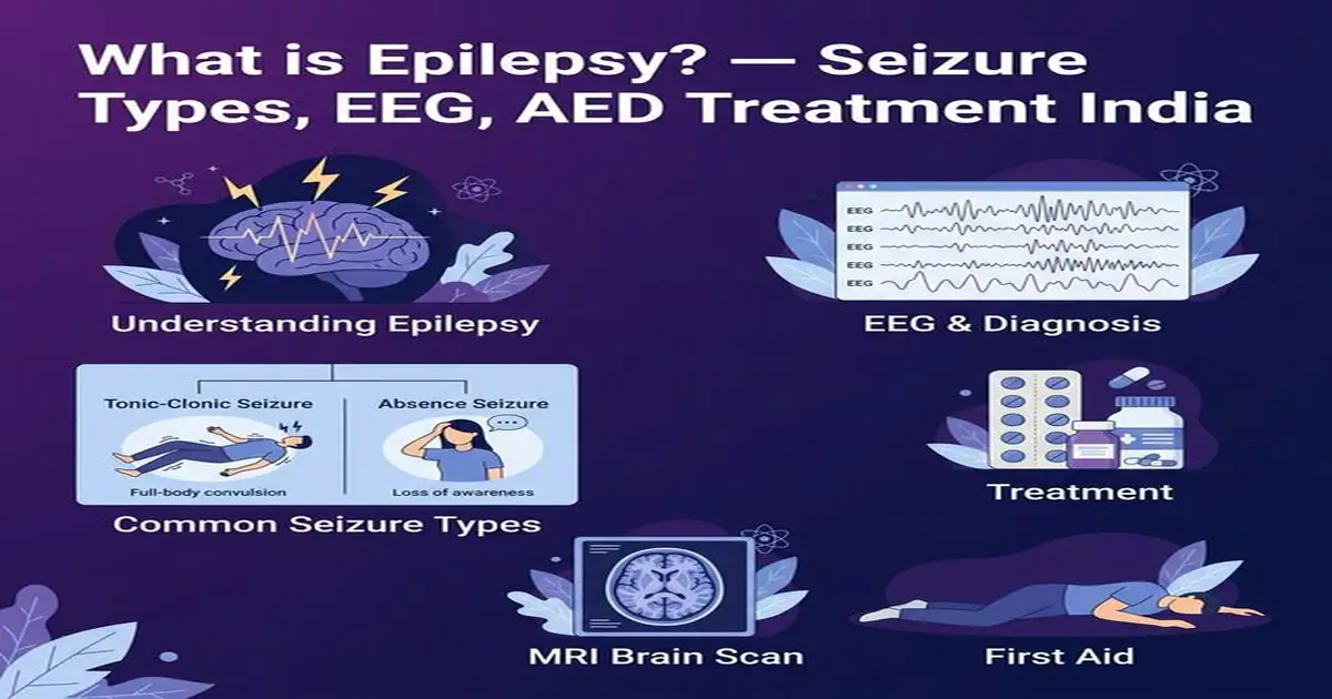 What is Epilepsy — Seizure Types EEG AED Treatment and First Aid India