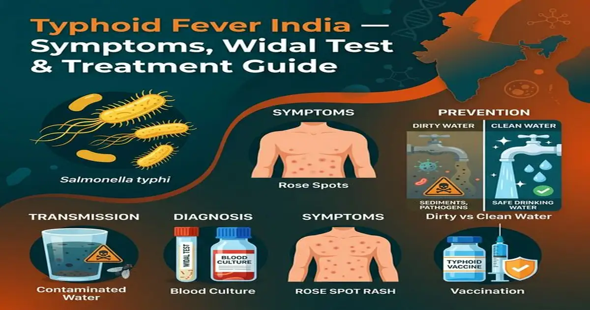 Typhoid Fever India — Symptoms, Widal Test, Blood Culture & Antibiotic Treatment Guide Typhoid Fever India — Symptoms Widal Test Blood Culture Antibiotic Treatment Guide