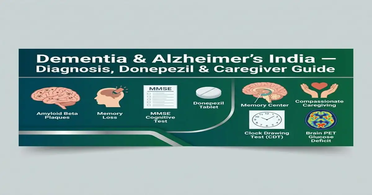Dementia Alzheimers India — MMSE Donepezil Caregiver Reversible Causes Guide