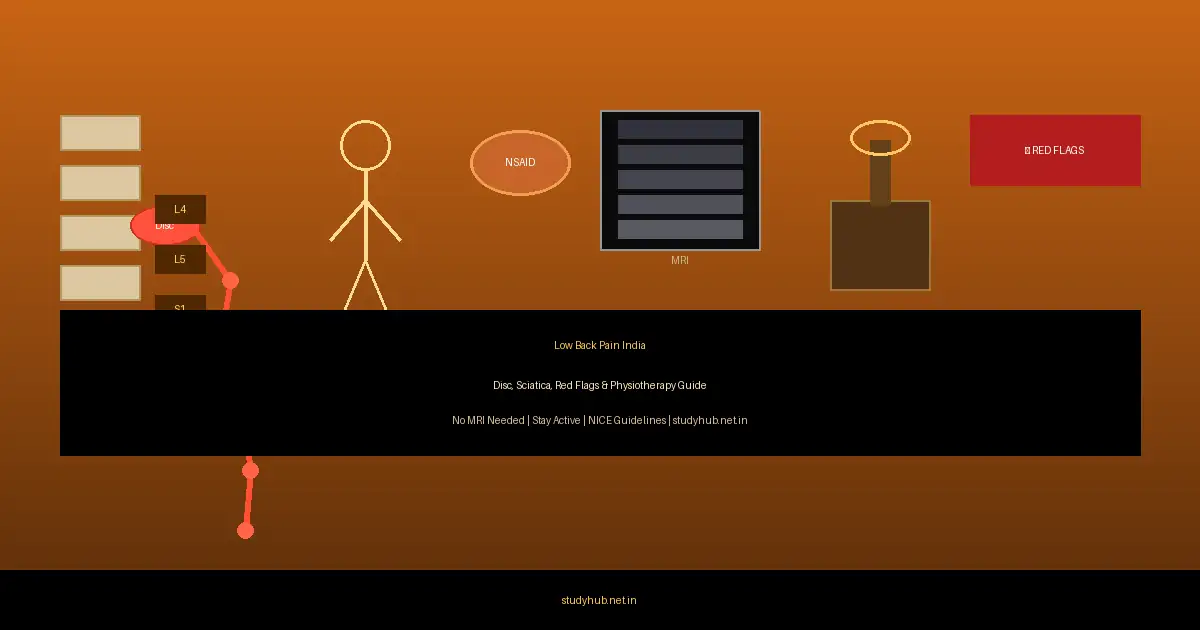 Low Back Pain India — Disc Herniation Sciatica Physiotherapy Red Flags Guide