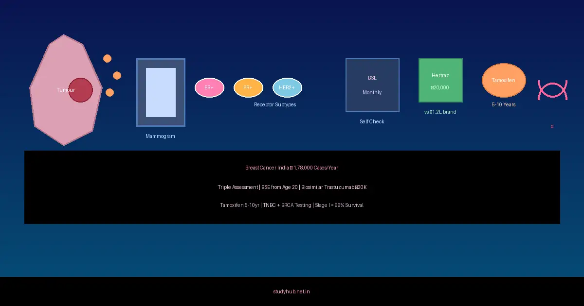 Breast Cancer India — Mammography Triple Assessment HER2 Chemotherapy Trastuzumab Treatment