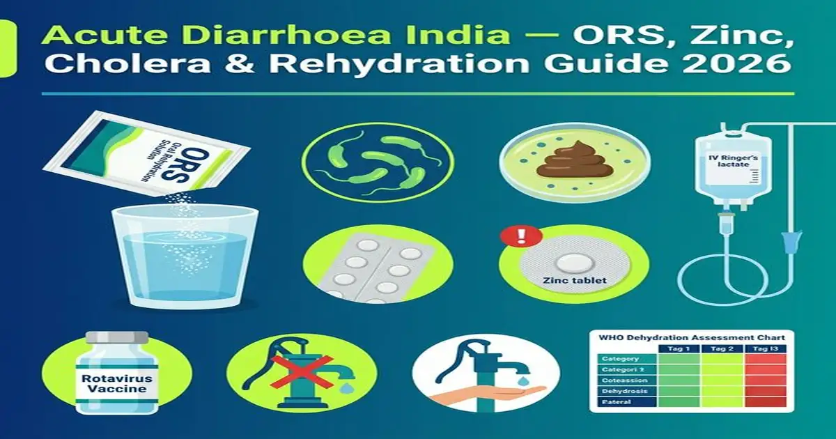 Acute Diarrhoea India — ORS Zinc Cholera Rehydration Rotavirus Vaccine Treatment