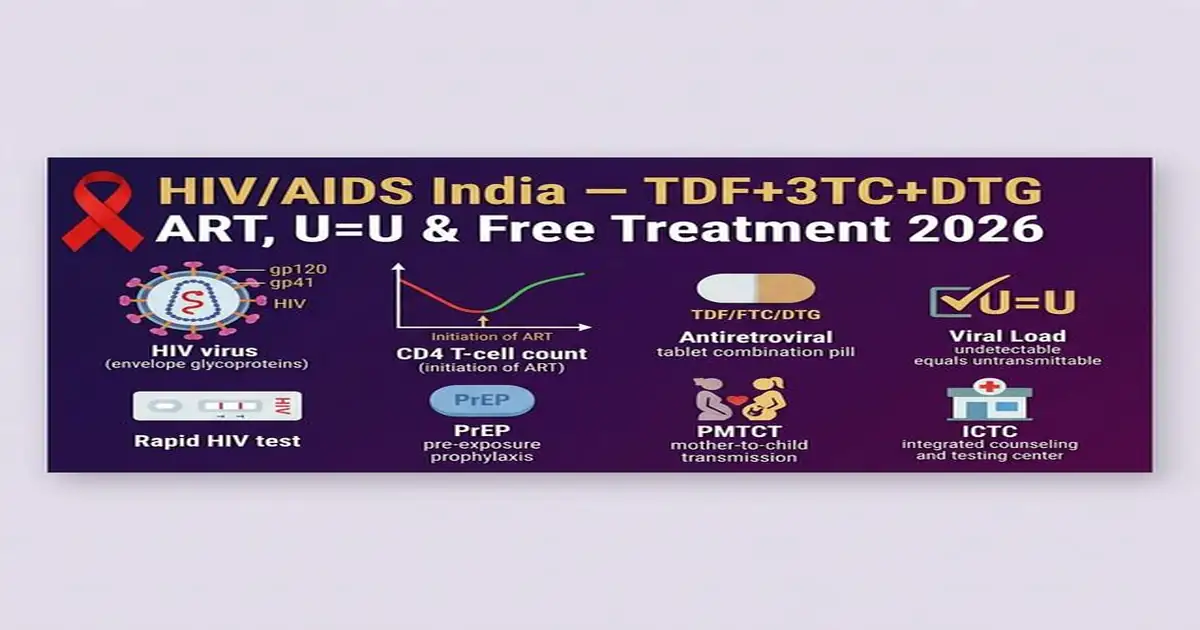 HIV/AIDS India — TDF+3TC+DTG Free ART, U=U, PrEP, PMTCT & NACO Programme HIV AIDS India — TDF 3TC DTG ART Free Treatment U=U PrEP PMTCT NACO
