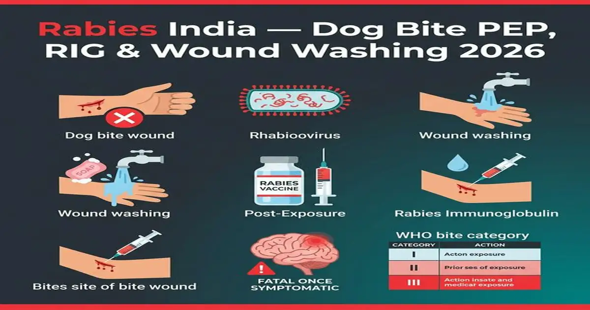 Rabies India — Dog Bite PEP Vaccine RIG Wound Washing WHO Bite Category