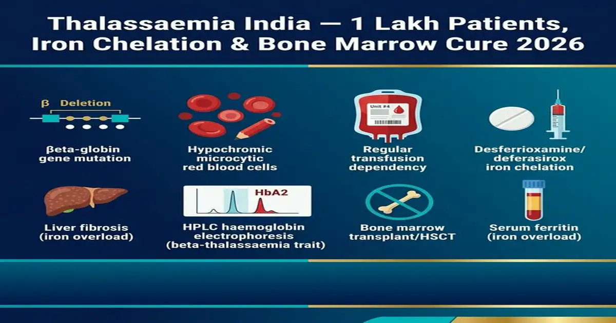 Thalassaemia India — BTM Transfusion, Iron Chelation DFX/DFO/DFP, HSCT Cure, Carrier Screening & Gene Therapy