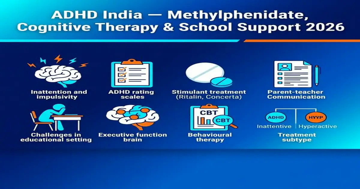 ADHD India — Methylphenidate Behavioural Therapy School Support Diagnosis 2026