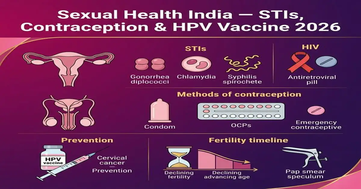 Sexual Health India — STIs Contraception HPV Vaccine HIV MTP 2026