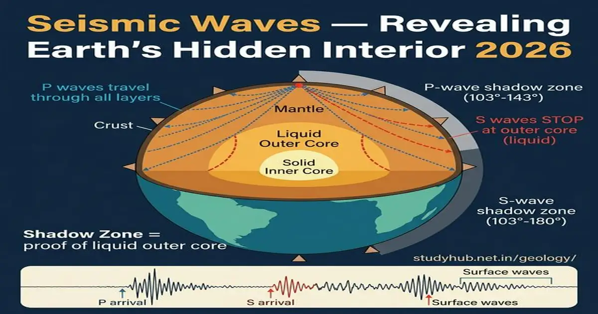 How Do We Know What's Inside Earth? — Seismic Wave Evidence Explained 2026 Seismic Waves P Waves S Waves Shadow Zone Earth Interior Evidence 2026