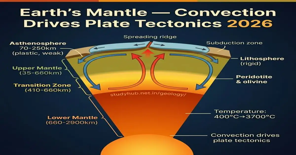 Earth's Mantle Composition Convection Currents Asthenosphere Plate Tectonics 2026