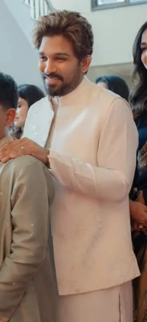 Allu Arjun & Sneha Reddys show-stopping looks for brothers wedding. March 6, 2026.