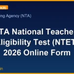 NTA National Teachers Eligibility Test (NTET) 2026 Online Form