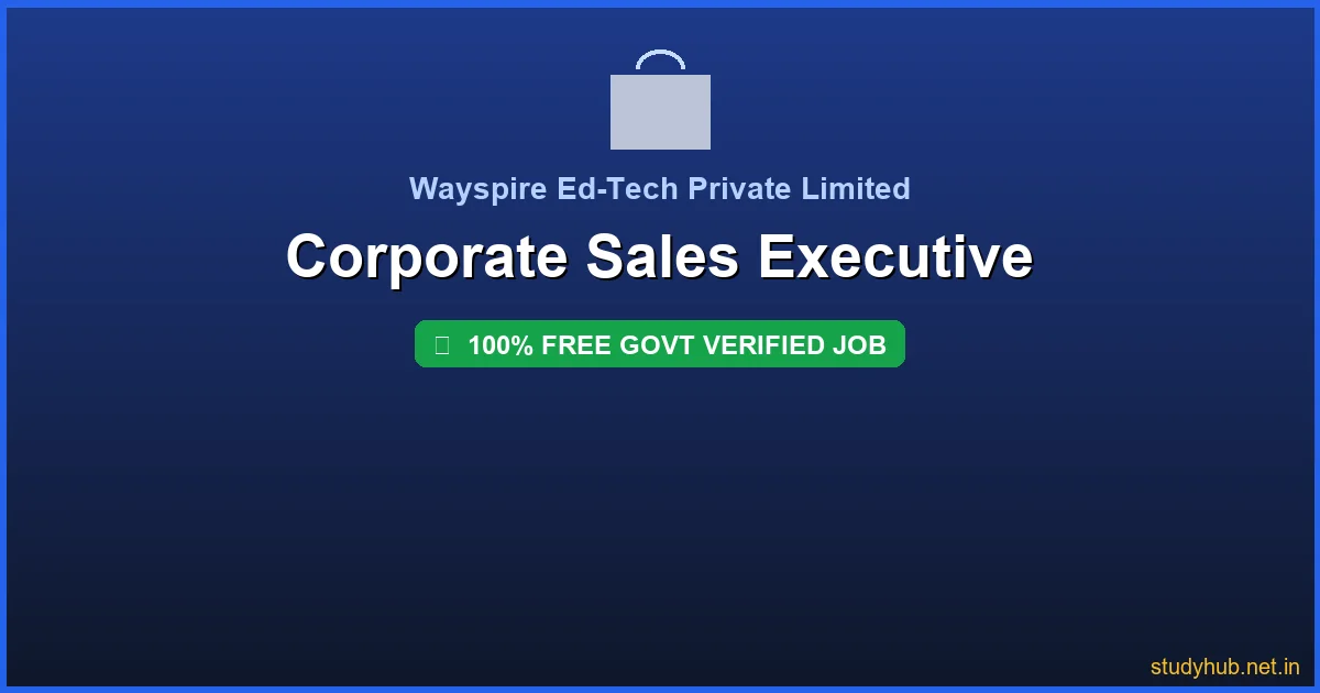 work from home sales job | Corporate Sales Executive Govt Verified