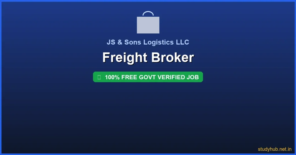 freight broker job | Freight Broker Govt Verified