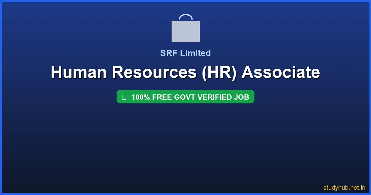 fresher hr job | Human Resources (HR) Associate Govt Verified