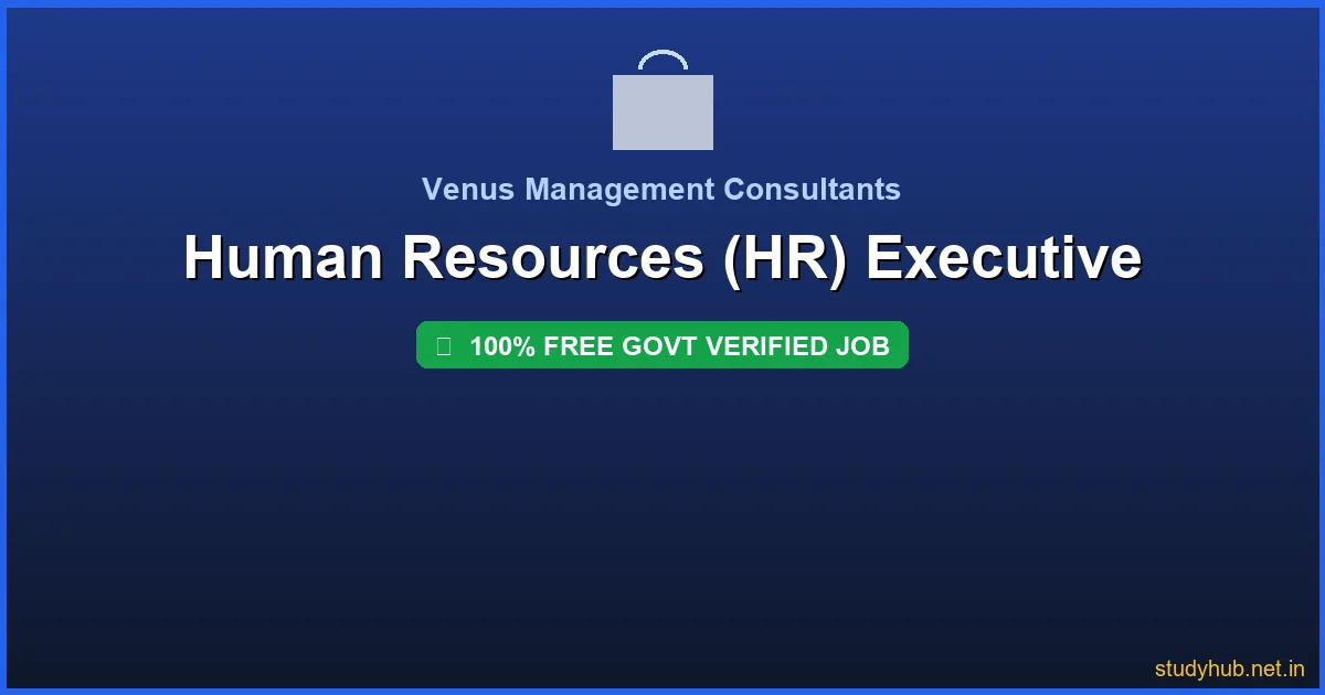HR jobs Pune | Human Resources (HR) Executive Govt Verified