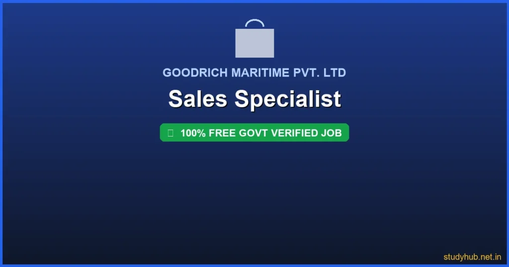 fresher sales job | Sales Specialist Govt Verified