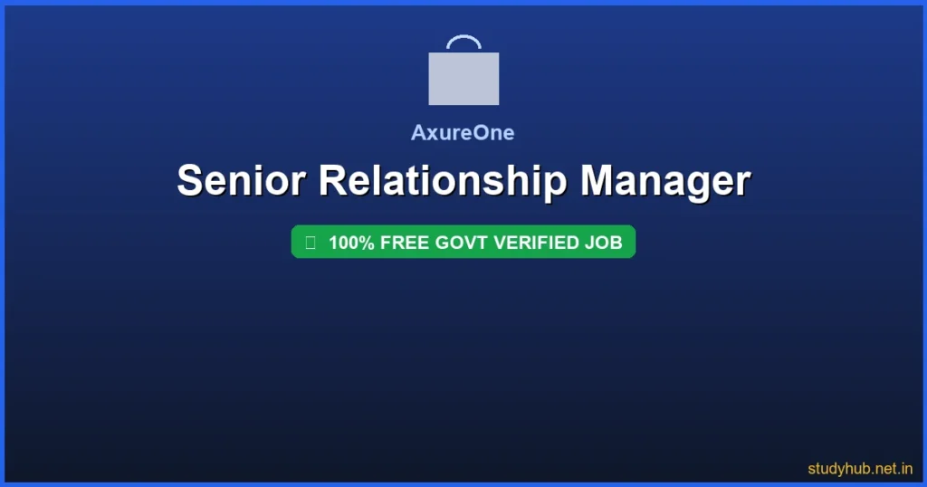 chennai private job | Senior Relationship Manager Govt Verified